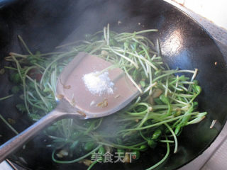 炝炒黄豆苗的做法步骤：6