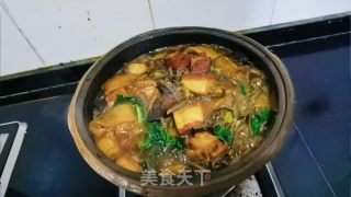红烧肉炖豆角的做法步骤：12
