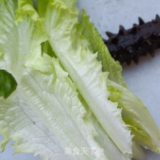 生菜拌海参的做法步骤：4
