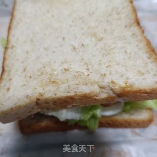 培根煎蛋三明治的做法步骤：12