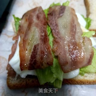 培根煎蛋三明治的做法步骤：11