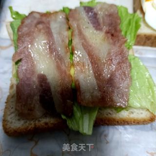 培根煎蛋三明治的做法步骤：9