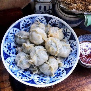 韭菜鸡蛋蒸饺的做法步骤：13