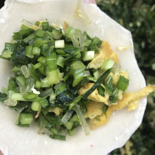 韭菜鸡蛋蒸饺的做法步骤：6