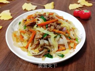 包菜肉丝炒粉条的做法步骤：10