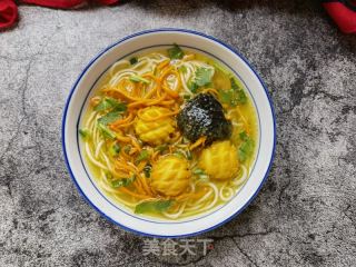 虫草花鲍鱼乌鸡汤米粉的做法步骤：8