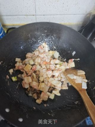香菇冬笋爆红虾的做法步骤：7
