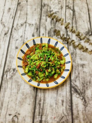 肉末炒菜心的做法步骤：7