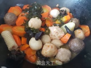 红萝卜炖丸子的做法步骤：6
