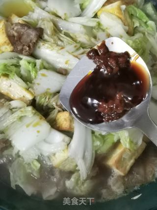 白菜豆腐炖粉条的做法步骤：11