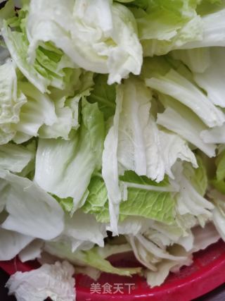 白菜豆腐炖粉条的做法步骤：6