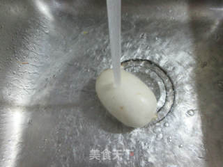 虾干蛋饺萝卜汤的做法步骤：3