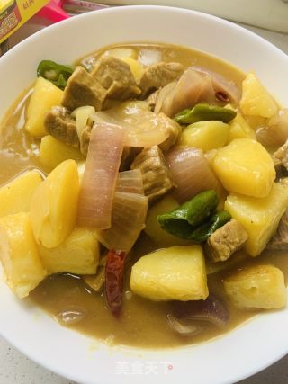 咖喱牛肉炖土豆的做法步骤：7