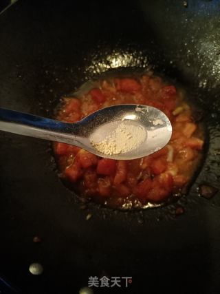 番茄莲藕肉丸汤的做法步骤：13