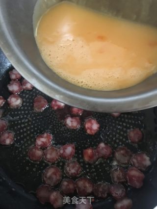 腊肠蛋炒饭的做法步骤：7