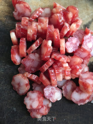 腊肠蛋炒饭的做法步骤：3