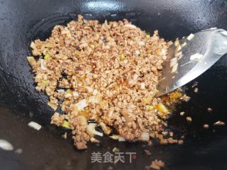 香葱炒肉末的做法步骤：3
