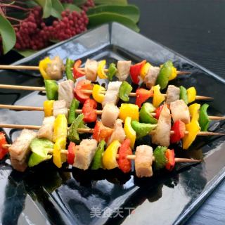 彩椒回锅肉串的做法步骤：11