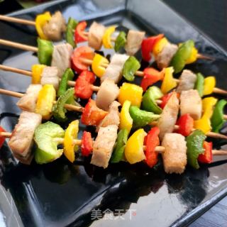 彩椒回锅肉串的做法步骤：10