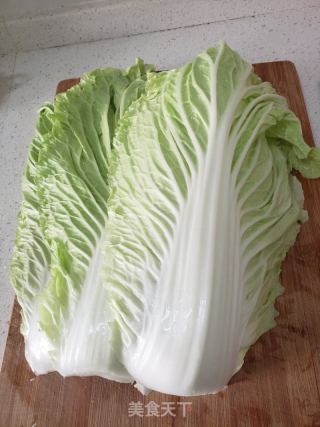 白菜炖豆腐的做法步骤：1