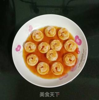 玉子豆腐蒸虾仁的做法步骤：11