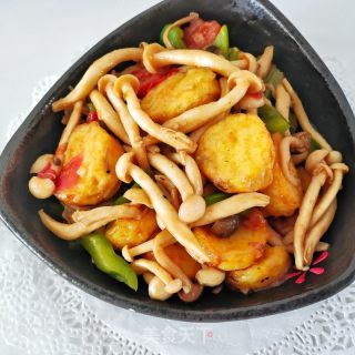 小炒日本豆腐的做法步骤：9