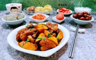 茭白茄子焖排骨肉的做法步骤：17