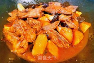 茭白茄子焖排骨肉的做法步骤：14