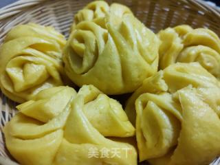 南瓜花卷的做法步骤：14