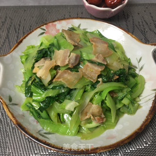 五花肉炒芥菜的做法步骤：7