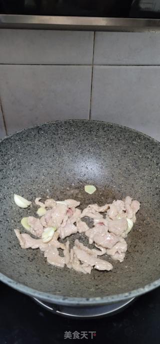 大葱炒黑木耳肉片的做法步骤：7