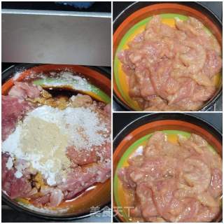 大葱炒黑木耳肉片的做法步骤：2