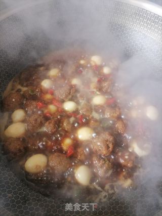 鹌鹑蛋烧藕丸的做法步骤：6