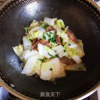 腊肠炒白菜的做法步骤：6