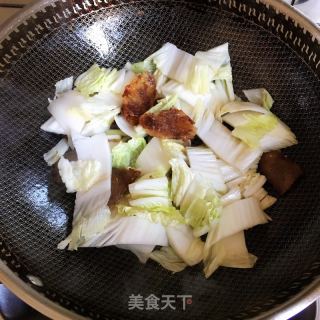 腊肠炒白菜的做法步骤：2