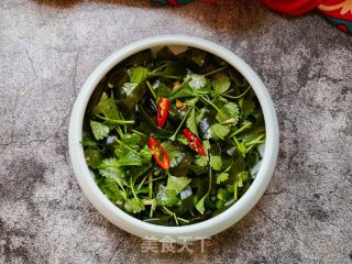 香菜拌小海带的做法步骤：7
