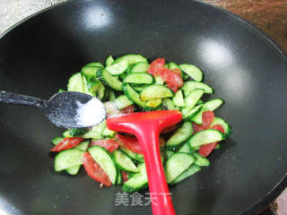 香肠炒青瓜的做法步骤：9