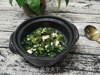 莴笋叶豆腐煲的做法步骤：9