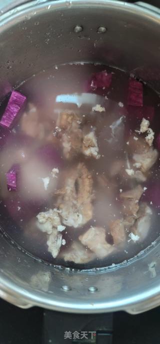 紫薯肉粥的做法步骤：4