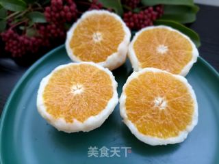 山药沃柑大福的做法步骤：13