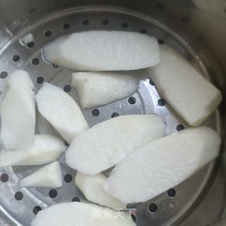 山药沃柑大福的做法步骤：3