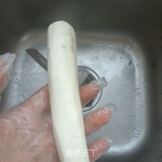 山药沃柑大福的做法步骤：2
