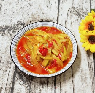 清甜入味的番茄西葫芦的做法步骤：11
