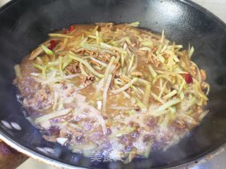 白萝卜丝肉丝卤面的做法步骤：8
