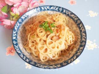 五花肉炒藕片的做法步骤：8