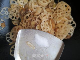 五花肉炒藕片的做法步骤：7