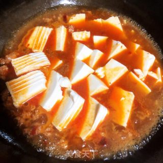 碎肉水豆腐的做法步骤：4