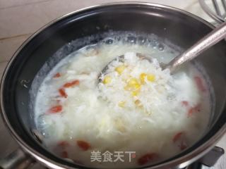 玉米蛋花粥的做法步骤：10