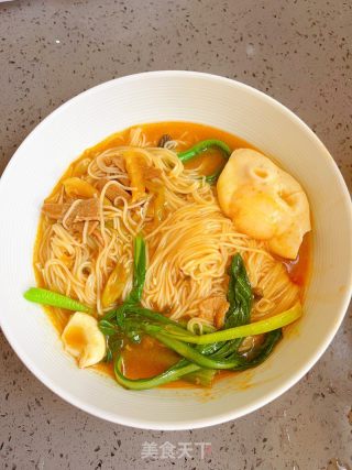 榨菜肉丝面的做法步骤：13