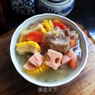 莲藕玉米排骨汤的做法步骤：9